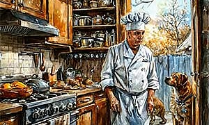 Собаки и повар (Сказка Толстого Л.Н.), картинка