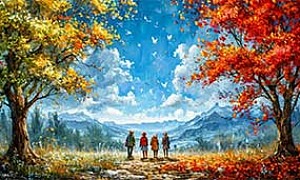 Четыре художника - Скребицкий