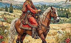 Царь и сокол - басня Льва Толстого