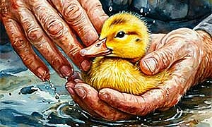 Что ты тискаешь утенка - Черный