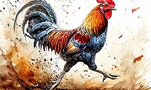 Работницы и петух (Сказка Толстого Л.Н.), картинка