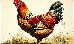 Баба и курица (Сказка Толстого Л.Н.), картинка