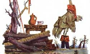 Журавль и цапля - Даль В.И., картинка
