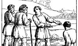 Крестьяне и Река - Басня Крылова