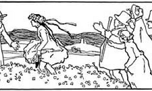 Петушиное бревно - Гримм, картинка