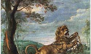 Лев и человек - Басня Крылова