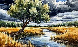 Камыш и маслина - басня Льва Толстого