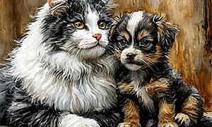 Кошкин щенок - Берестов