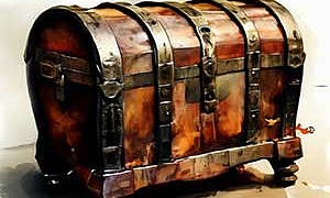 Таинственный сундук - Паустовский, картинка