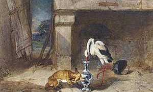 Лиса и журавль - Ушинский К.Д.