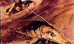 Резиновая лодка - Паустовский, картинка