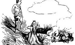 Ранец, шапочка и рожок - Гримм, картинка