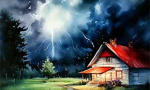 В бурю - Плещеев