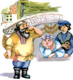 Три калача и одна баранка (Сказка Толстого Л.Н.), картинка