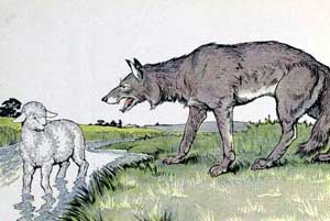 Волк и Ягненок (Сказка Толстого Л.Н.), картинка